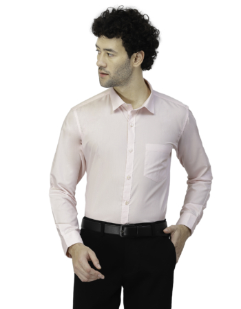 Men Pure Cotton Slim Fit Formal Shirt – Pink